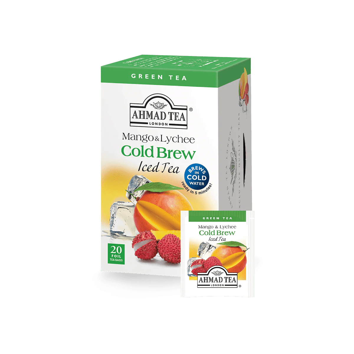 Ahmad Tea Cold Brew Green Mango & Lychee - 6*40gm