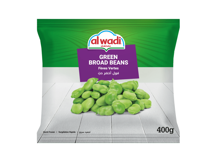 Al Wadi Frozen Green Broad Beans - 20*400gm