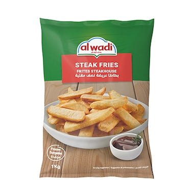 Al Wadi Frozen Steak Fries - 10*1kg