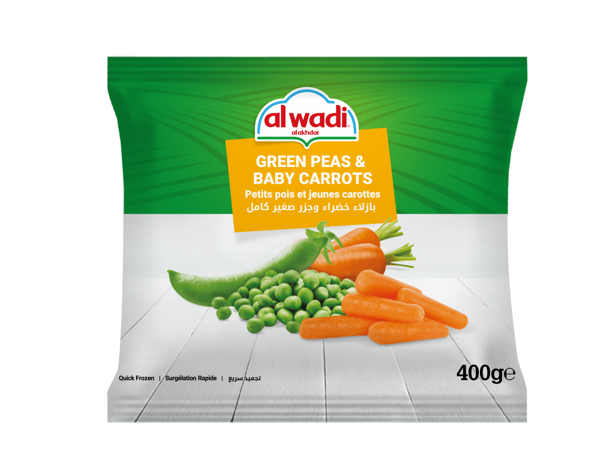 Al Wadi Peas & Baby Carrots - 25*400gm