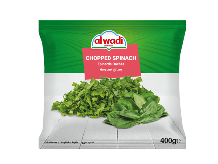 Al Wadi Spinach Chopped in Portions - 25*400gm