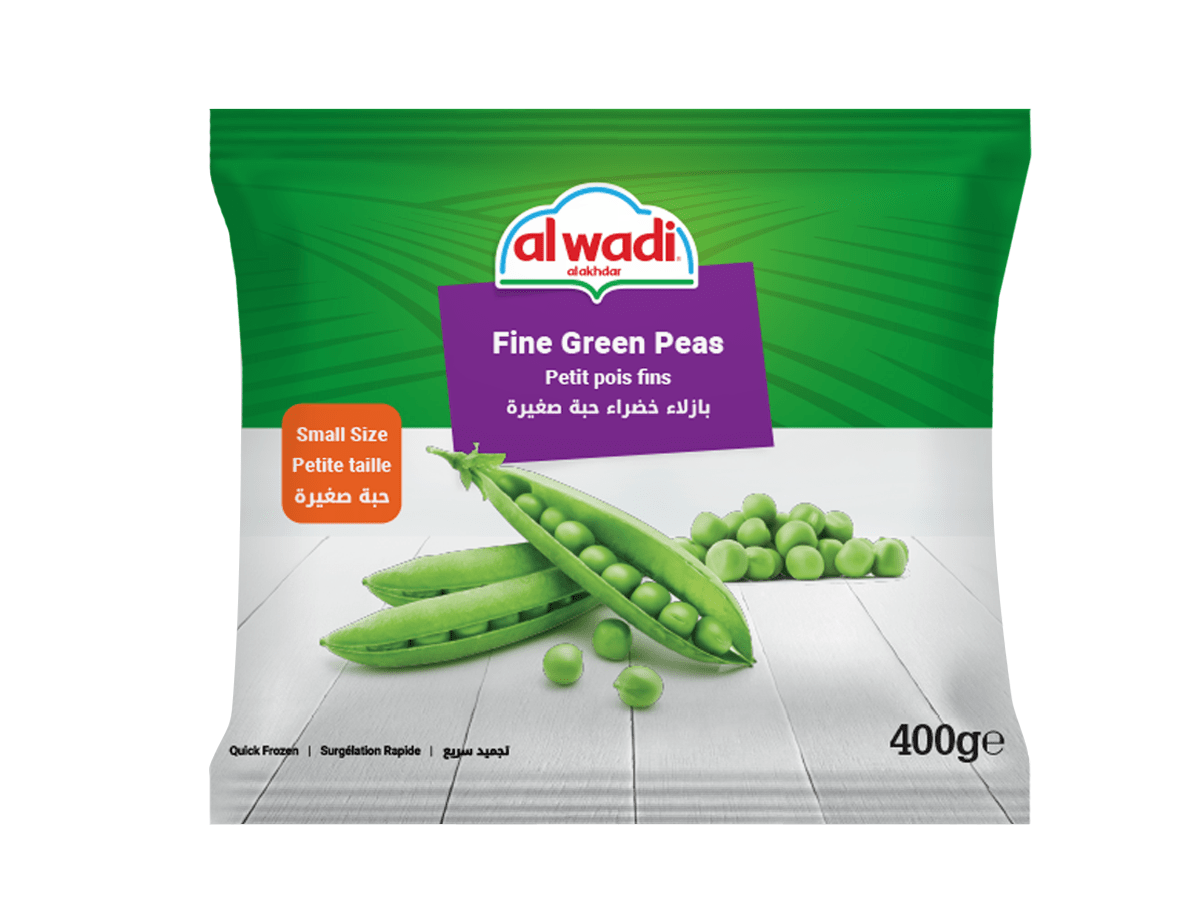 Al Wadi Fine Green Peas - 25*400gm