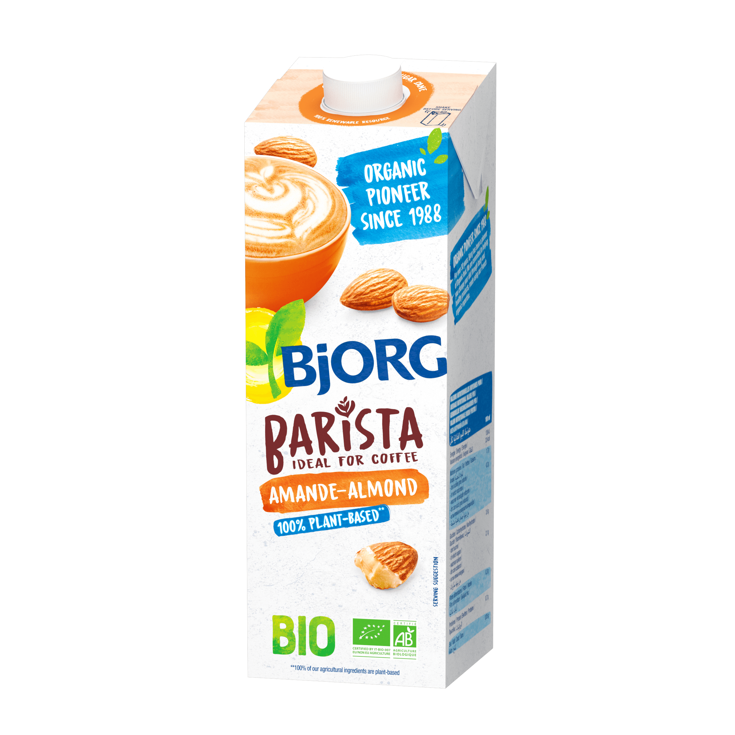 Bjorg Almond Barista Milk 12*1ltr
