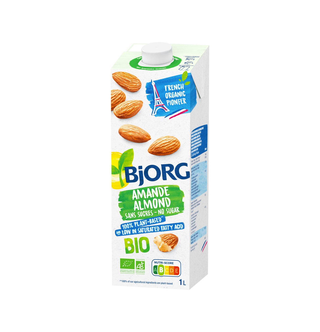 Bjorg Almond Milk No Sugar - 12*1ltr
