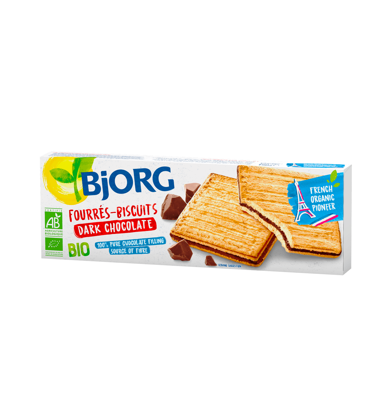 Bjorg Biscuits with Dark Chocolate Filling - 4*20*50gm
