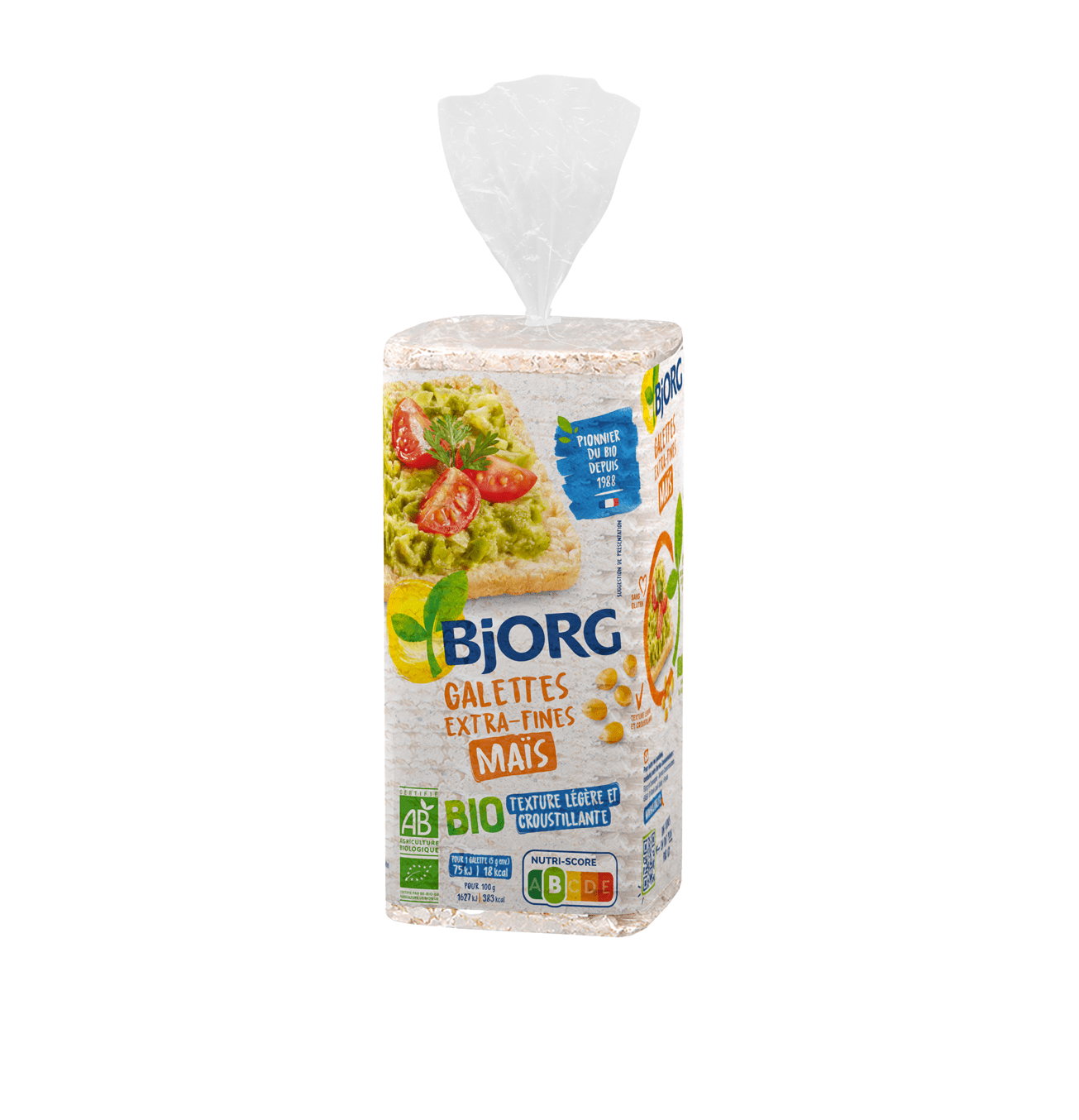 Bjorg Corn Cake Extra Thin - 12*130gm