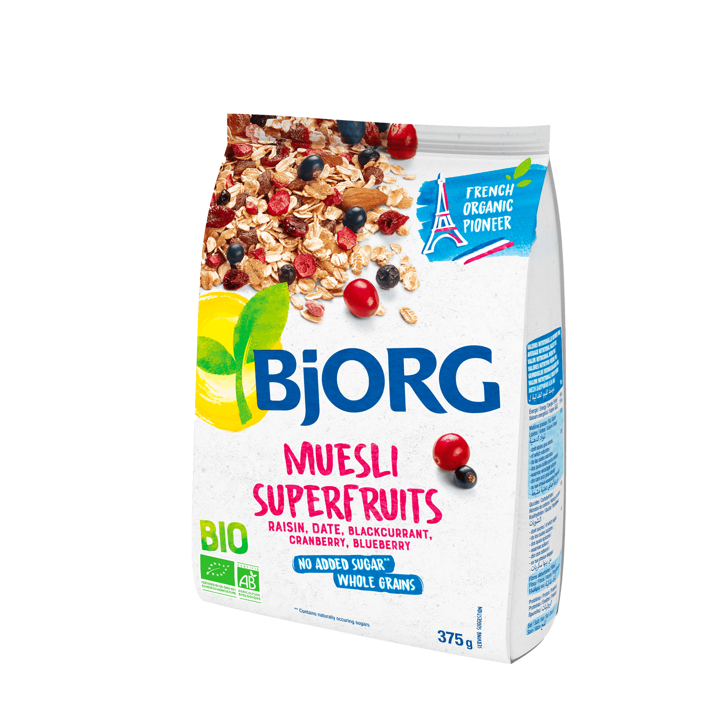 Bjorg Muesli Superfruits - 12*375gm