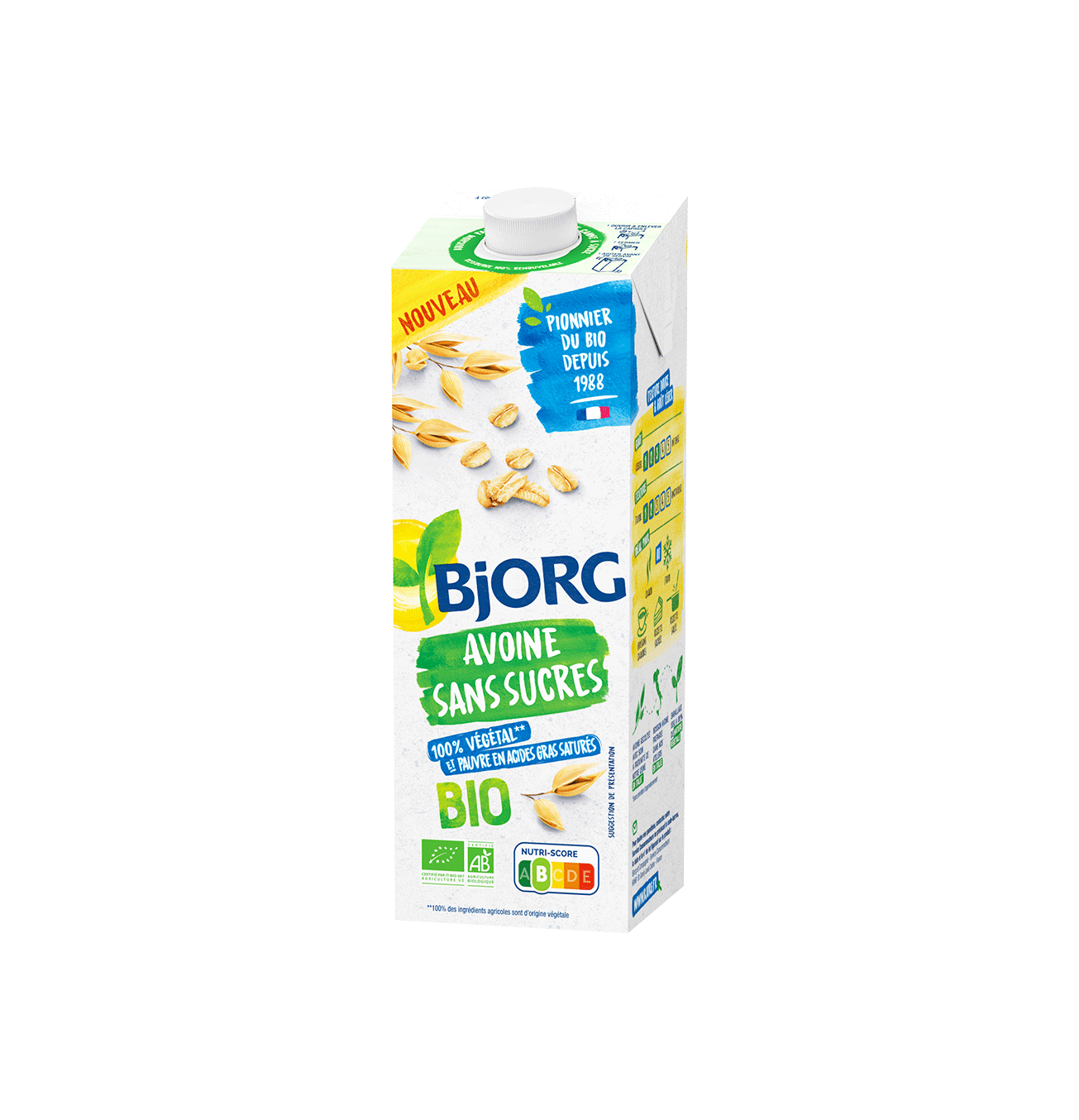 Bjorg Oat No Sugar - 12*1ltr