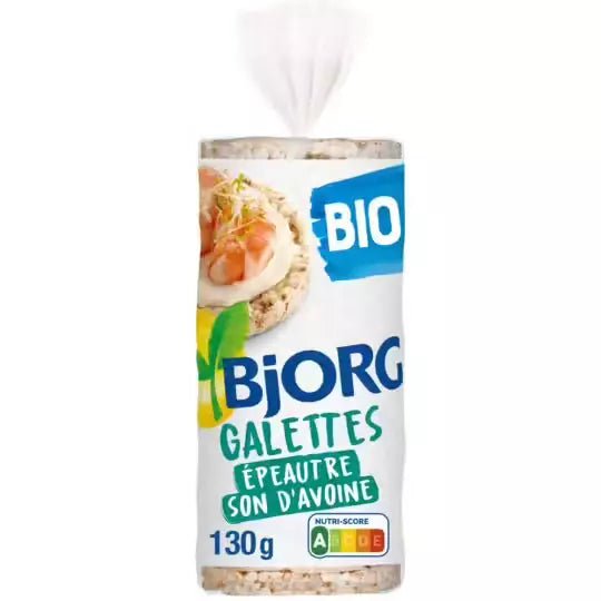 Bjorg Spelt Oat Rice Cake - 12*130gm
