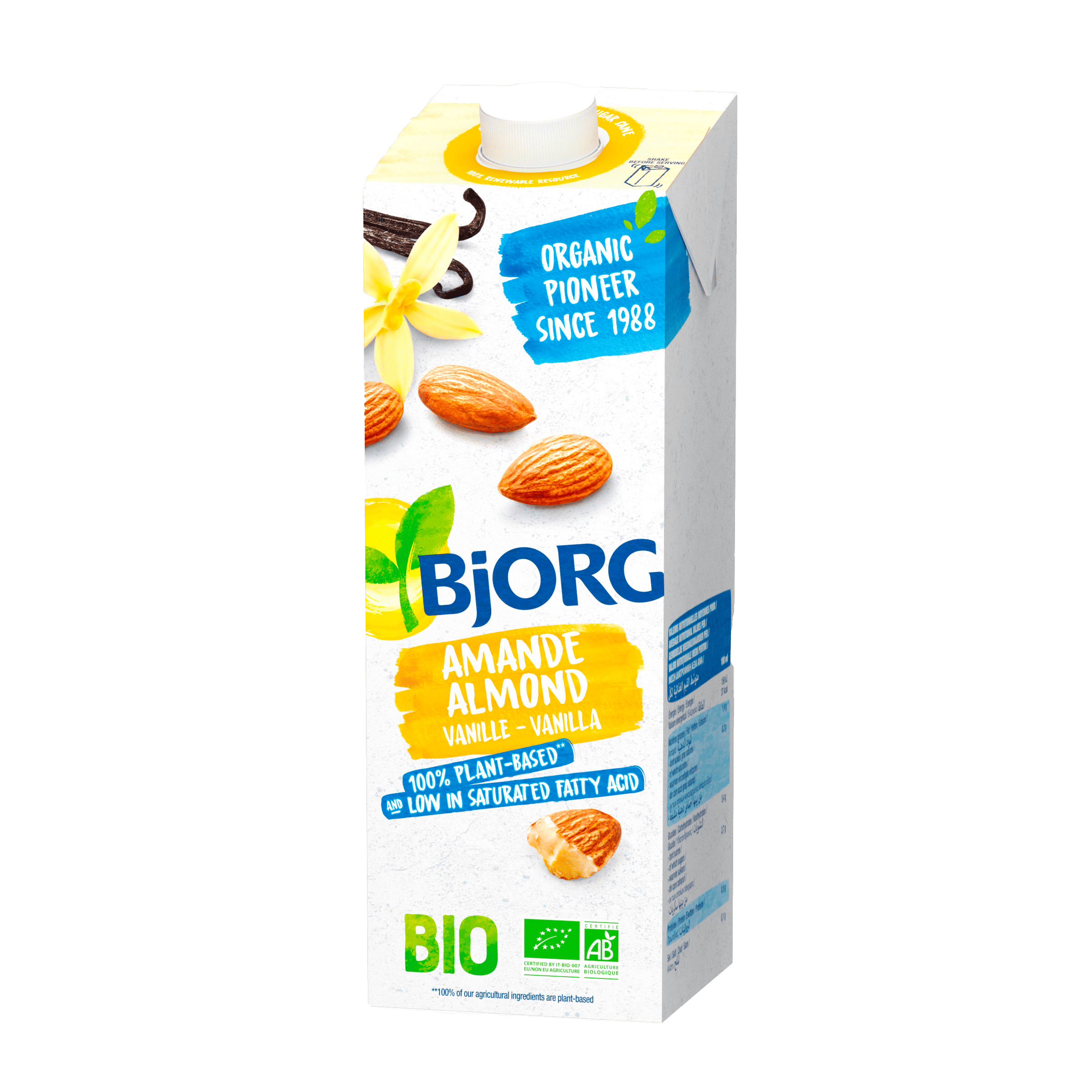 Bjorg Vanilla Almond Milk - 12*1ltr