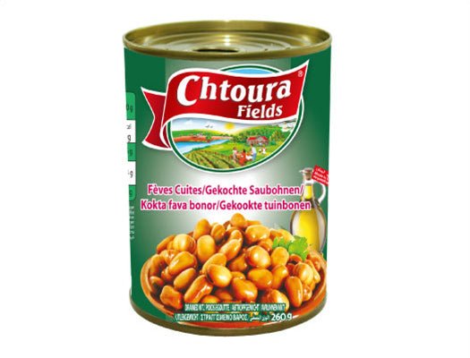 Chtoura FIELDS COOKED FAVA BEANS - 24*400GM