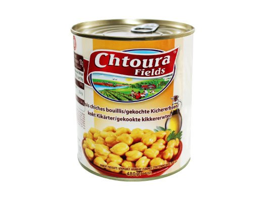 Chtoura FIELDS(BOILED) CHICKPEAS IN BRINE - 24*400GM