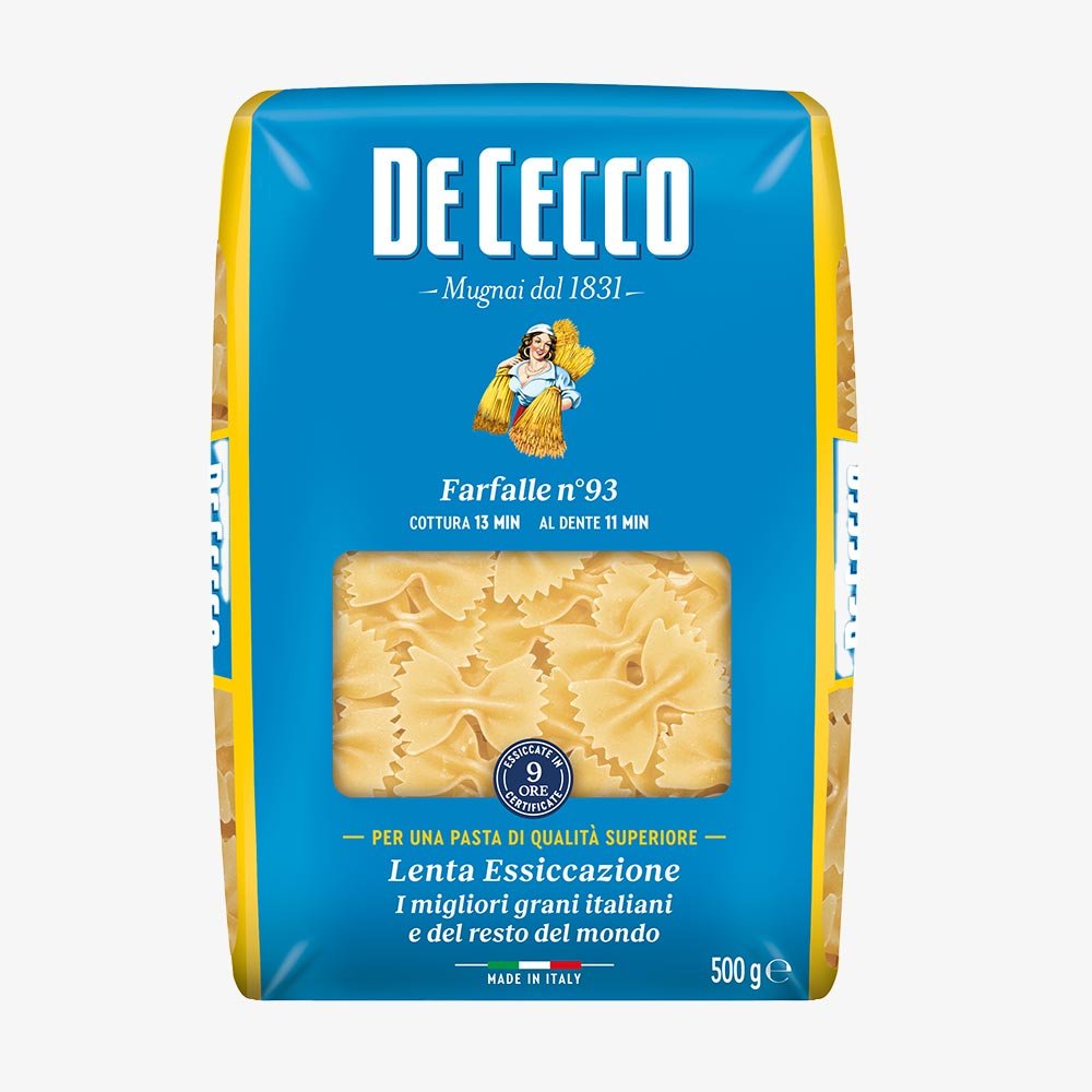 De Cecco Butterflies Bio Pasta N93 - 12*500gm