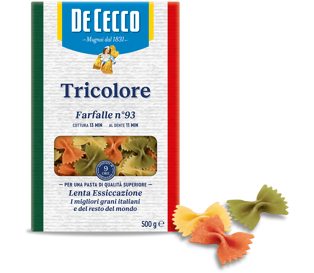 De Cecco Farfalle Tricolore Cee N93 - 12*500gm