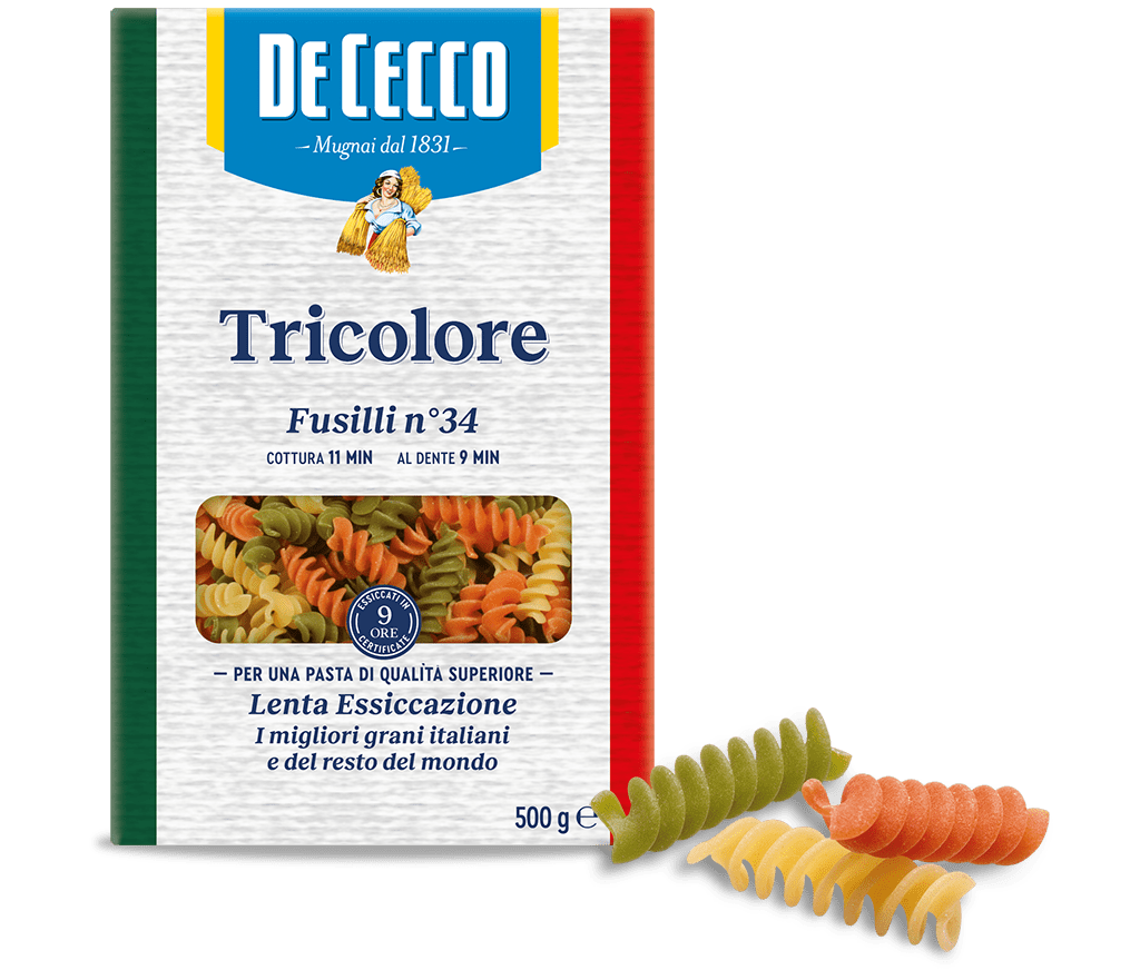 De Cecco Fusilli Tricolore Cee N*34 12*500gm