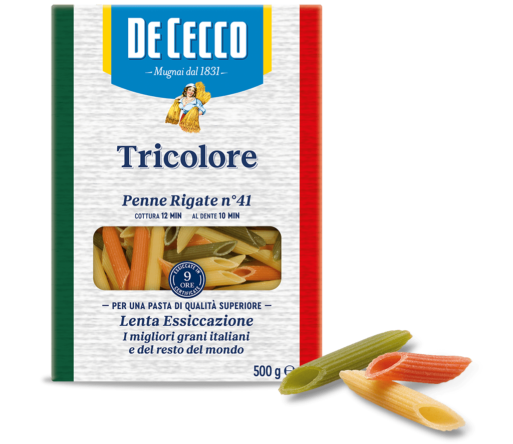 De Cecco Penne Rigate Tricolore Cee N41 - 12*500gm