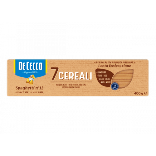 De Cecco Spaghetti Ai 7 Cereali - 12*400gm