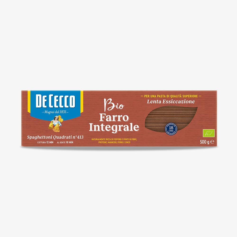 De Cecco Spaghettoni Quadr.Farro Bio - 12*500gm