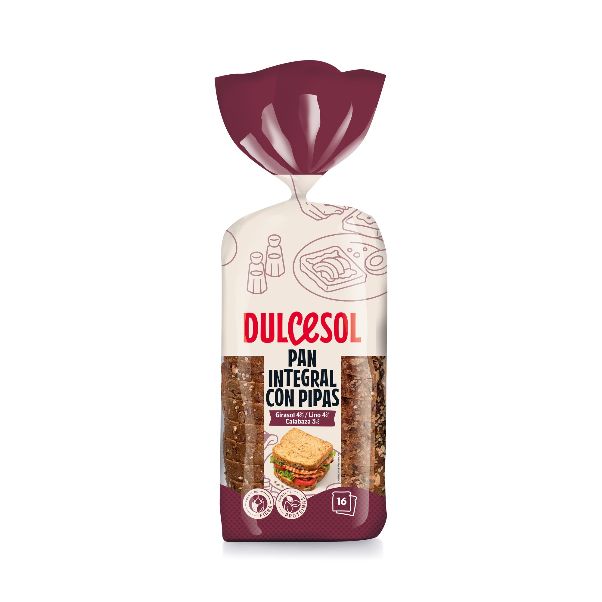 Dulcesol Sliced Bread Pipas - 7*675gm