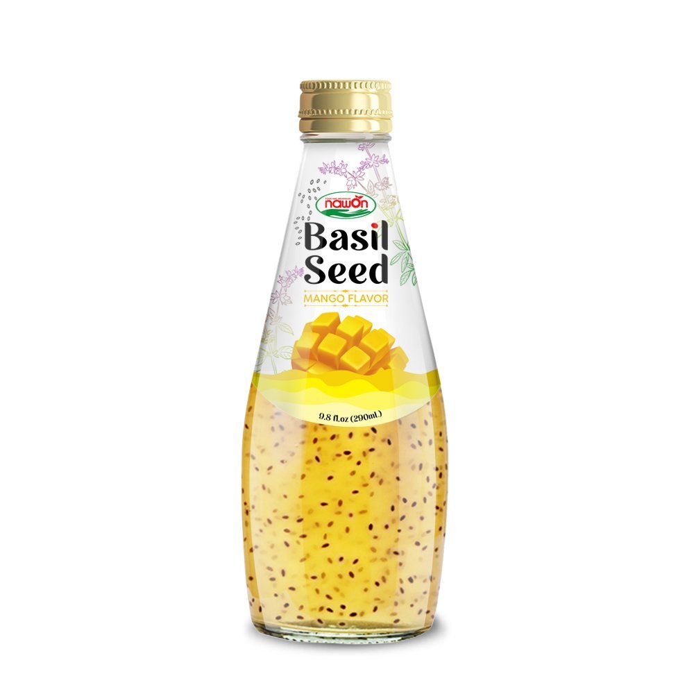 Nawon Basil Seed Drink Mango Flavor - 24*290ml