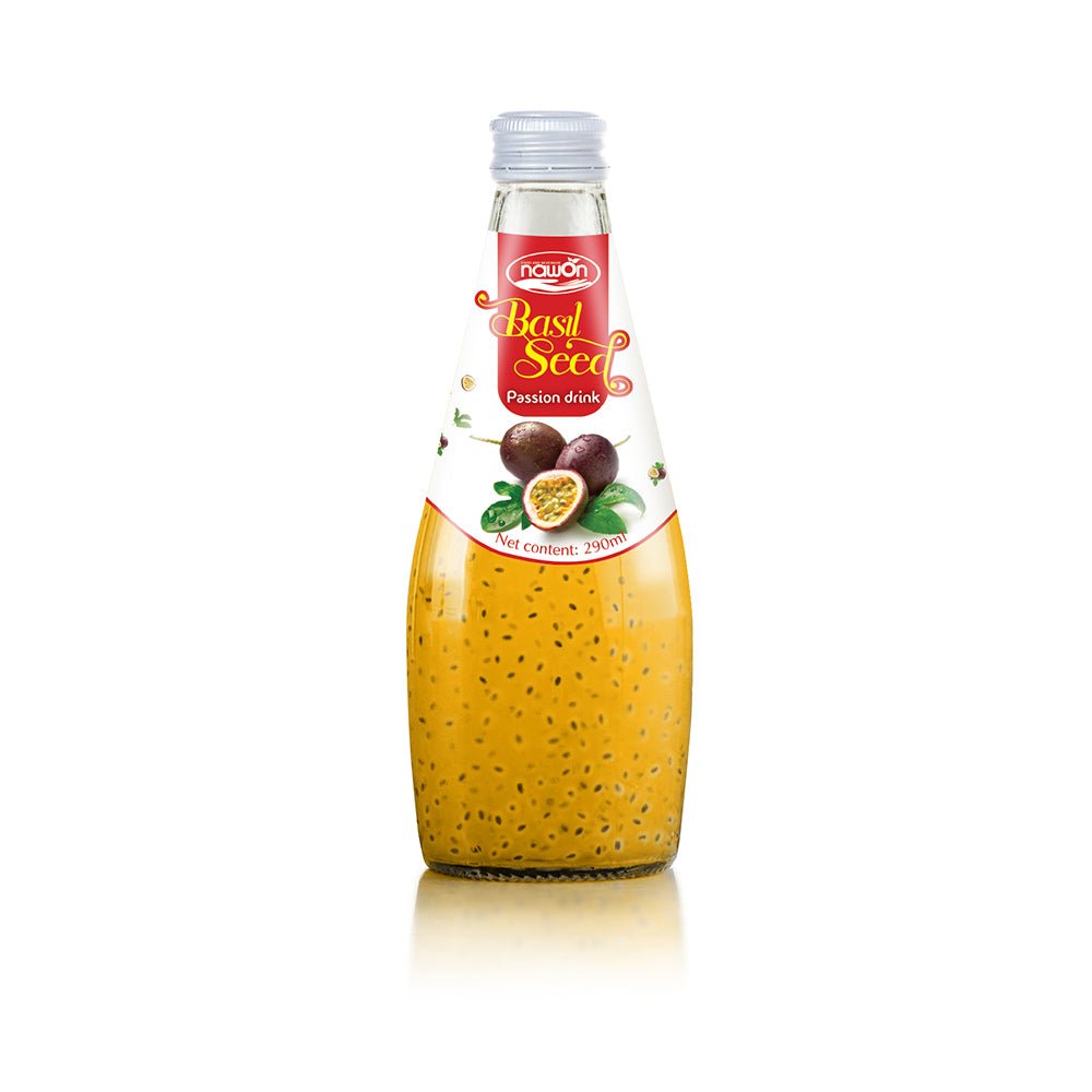 Nawon Basil Seed Drink Passion Fruit Flavor - 24*290ml