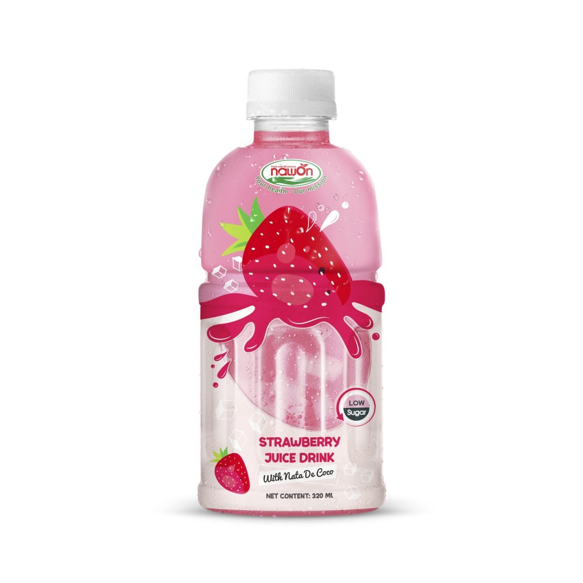 Nawon Strawberry Juice With Nata De Coco - 6*4*320ml