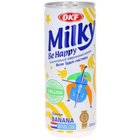 OKF Milky Be Happy Banana - 24*250ml