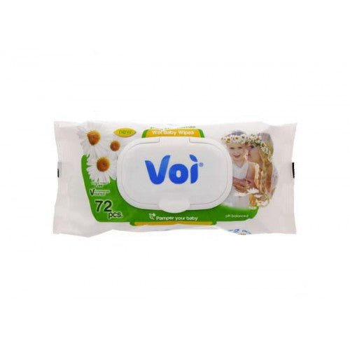 VOI BABY WET TOWELS PURE CHAMOMILE - 24 * 72 PCS