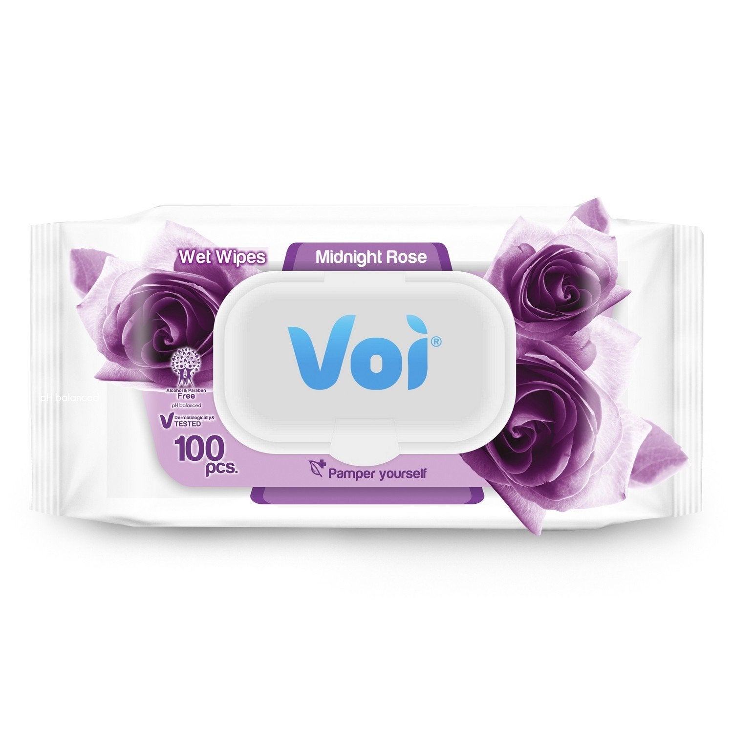 VOI WET WIPES MIDNIGHT ROSE 100 PCS