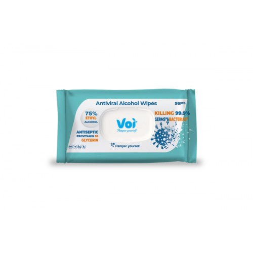 Voi Antibacterial Alcohol Wet Wipes - 1*24 Pcs