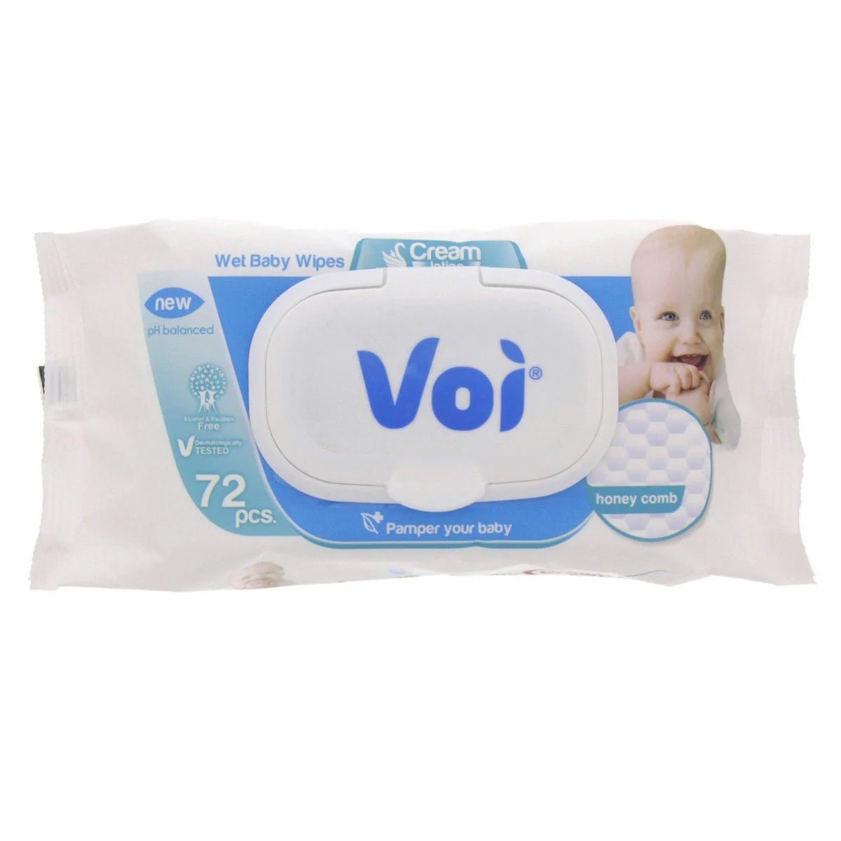 Voi Baby Wet Wipes Cream Lotion 72 Pcs
