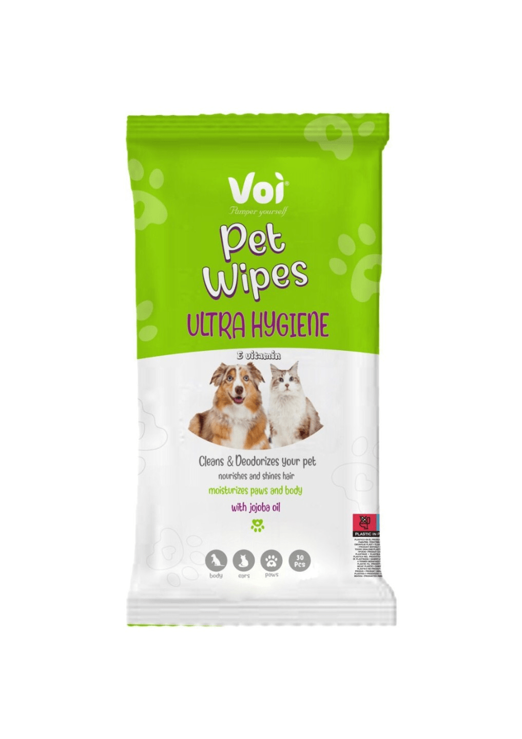 Voi Pet Wipes Ultra Hygine 24 Pcs
